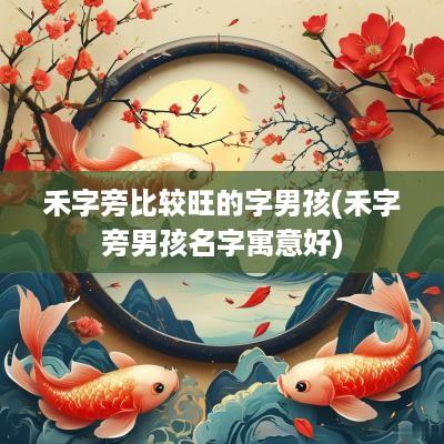 禾字旁比较旺的字男孩(禾字旁男孩名字寓意好)