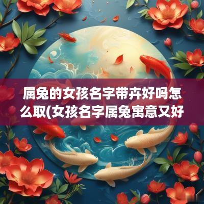 属兔的女孩名字带卉好吗怎么取(女孩名字属兔寓意又好)