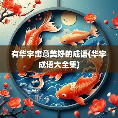 有华字寓意美好的成语(华字成语大全集)