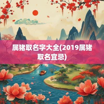 属猪取名字大全(2019属猪取名宜忌)