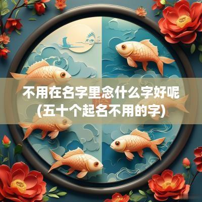 不用在名字里念什么字好呢(五十个起名不用的字)