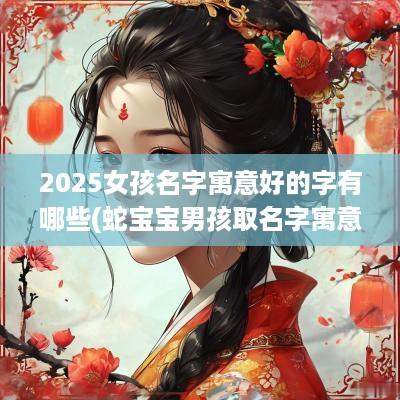 2025女孩名字寓意好的字有哪些(蛇宝宝男孩取名字寓意好的字有哪些)