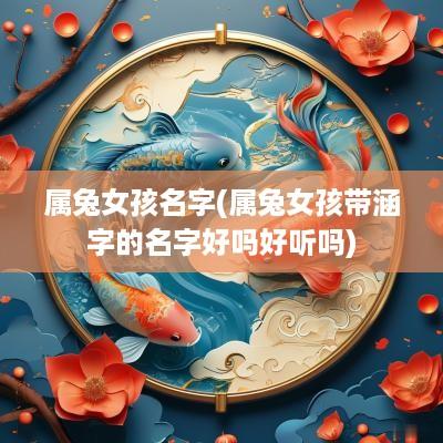 属兔女孩名字(属兔女孩带涵字的名字好吗好听吗)
