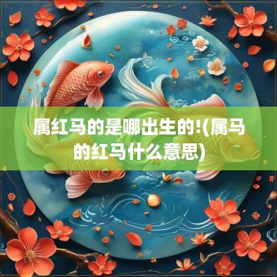 属红马的是哪出生的!(属马的红马什么意思)