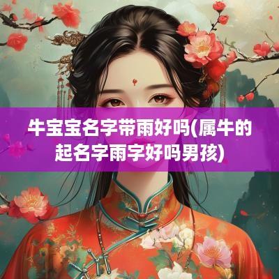 牛宝宝名字带雨好吗(属牛的起名字雨字好吗男孩)