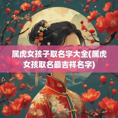 属虎女孩子取名字大全(属虎女孩取名最吉祥名字)