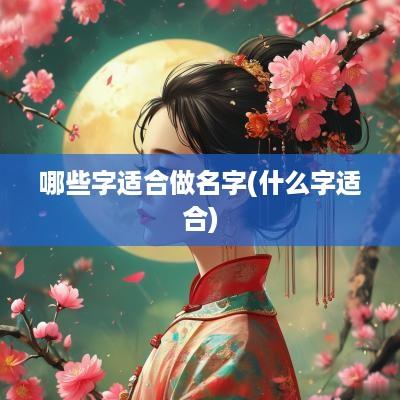 哪些字适合做名字(什么字适合)
