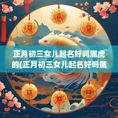 正月初三女儿起名好吗属虎的(正月初三女儿起名好吗属虎宝宝)