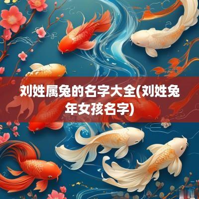 刘姓属兔的名字大全(刘姓蛇年女孩名字)