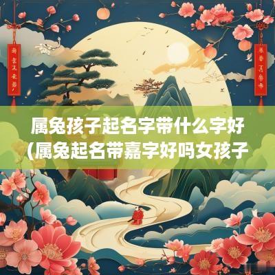 属兔孩子起名字带什么字好(属兔起名带嘉字好吗女孩子)
