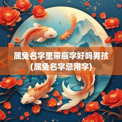 属兔名字里带辰字好吗男孩(属兔名字忌用字)