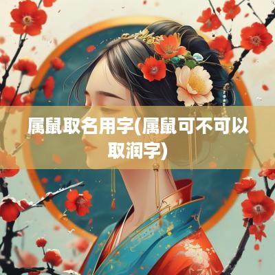 属鼠取名用字(属鼠可不可以取润字)