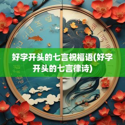 好字开头的七言祝福语(好字开头的七言律诗)