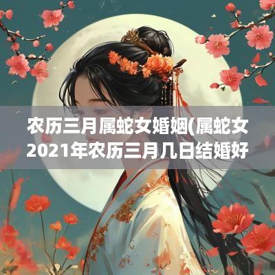 农历三月属蛇女婚姻(属蛇女2025年农历三月几日结婚好)