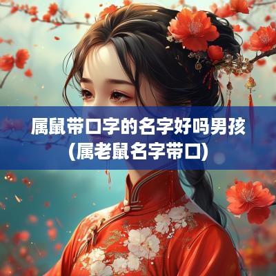 属鼠带口字的名字好吗男孩(属老鼠名字带口)