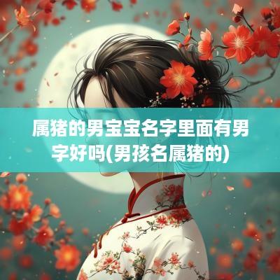 属猪的男宝宝名字里面有男字好吗(男孩名属猪的)