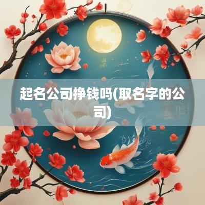 起名公司挣钱吗(取名字的公司)