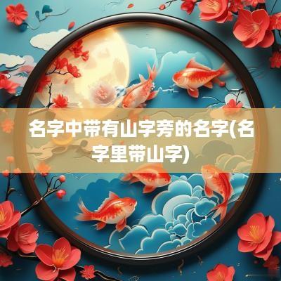 名字中带有山字旁的名字(名字里带山字)