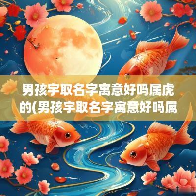 男孩宇取名字寓意好吗属虎的(男孩宇取名字寓意好吗属虎宝宝)