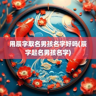 用辰字取名男孩名字好吗(辰字起名男孩名字)