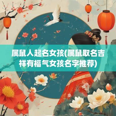 属鼠人起名女孩(属鼠取名吉祥有福气女孩名字推荐)