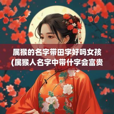属猴的名字带田字好吗女孩(属猴人名字中带什字会富贵)