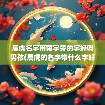 属虎名字带雨字旁的字好吗男孩(属虎的名字带什么字好女孩)