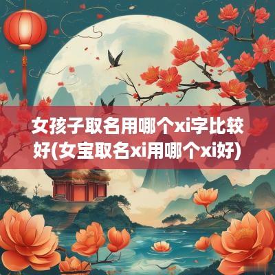 女孩子取名用哪个xi字比较好(女宝取名xi用哪个xi好)