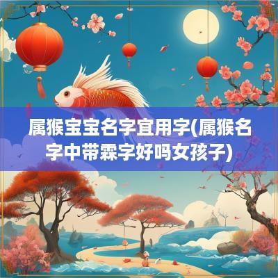 属猴宝宝名字宜用字(属猴名字中带霖字好吗女孩子)