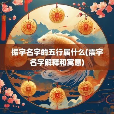 振宇名字的五行属什么(震宇名字解释和寓意)