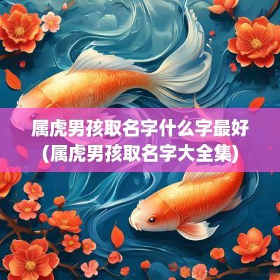 属虎男孩取名字什么字最好(属虎男孩取名字大全集)