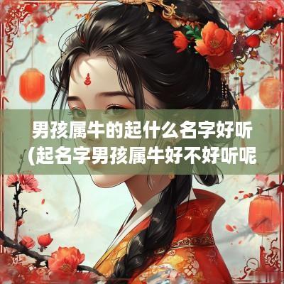 男孩属牛的起什么名字好听(起名字男孩属牛好不好听呢)