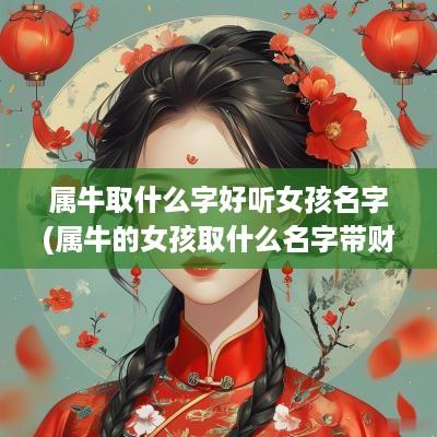 属牛取什么字好听女孩名字(属牛的女孩取什么名字带财运)