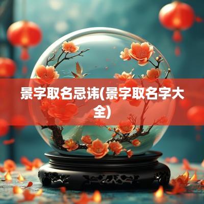 景字取名忌讳(景字取名字大全)