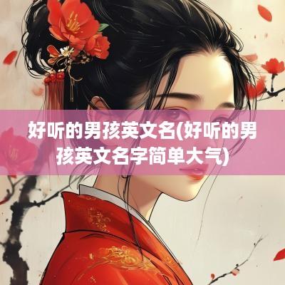 好听的男孩英文名(好听的男孩英文名字简单大气)