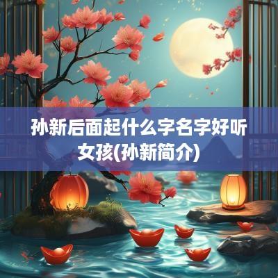 孙新后面起什么字名字好听女孩(孙新简介)