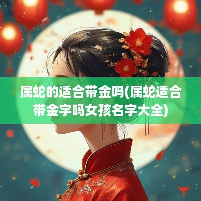 属蛇的适合带金吗(属蛇适合带金字吗女孩名字大全)