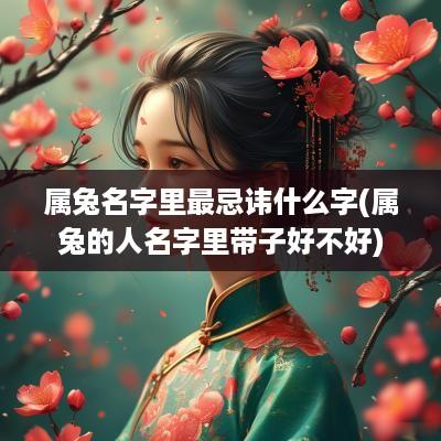 属兔名字里最忌讳什么字(属兔的人名字里带子好不好)