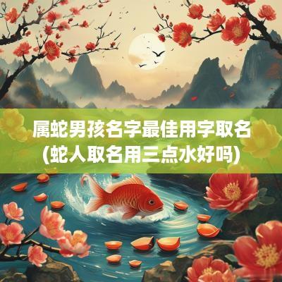 属蛇男孩名字最佳用字取名(蛇人取名用三点水好吗)