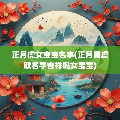 正月虎女宝宝名字(正月属虎取名字吉祥吗女宝宝)