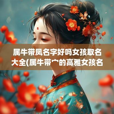 属牛带凤名字好吗女孩取名大全(属牛带宀的高雅女孩名字)