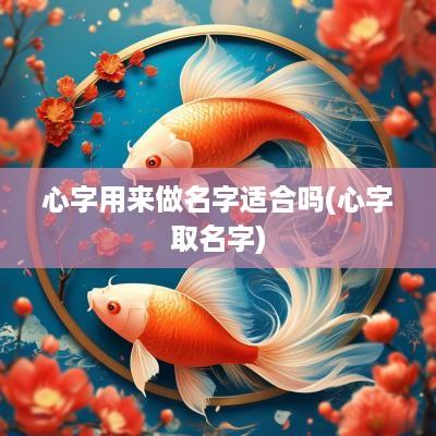 心字用来做名字适合吗(心字取名字)
