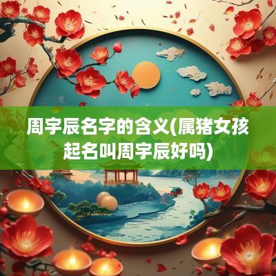 周宇辰名字的含义(属猪女孩起名叫周宇辰好吗)