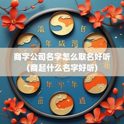 商字公司名字怎么取名好听(商起什么名字好听)