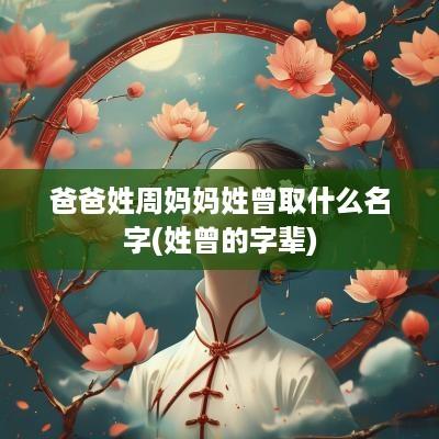 爸爸姓周妈妈姓曾取什么名字(姓曾的字辈)