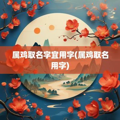 属鸡取名字宜用字(属鸡取名用字)