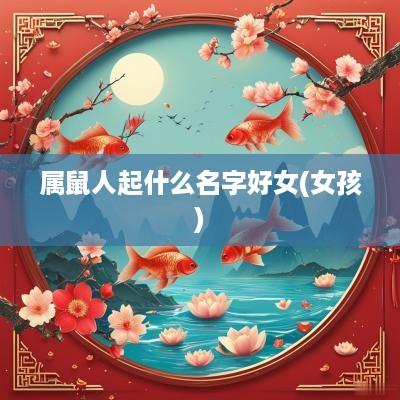 属鼠人起什么名字好女(女孩)