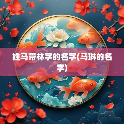 姓马带林字的名字(马琳的名字)
