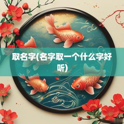 取名字(名字取一个什么字好听)