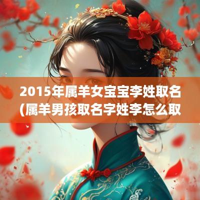 2015年属羊女宝宝李姓取名(属羊男孩取名字姓李怎么取好听点)